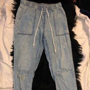 Aerie Denim Joggers